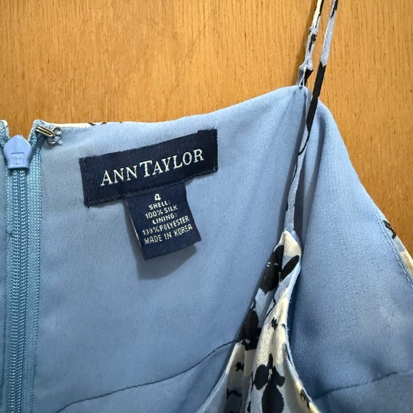 Floral Blue Spaghetti Strap Dress - Picture 4 of 4